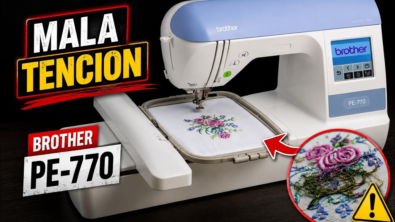 Como ajustar la tension en las Maquinas Bordadoras Brother PE-77 y PE-800 PE-900