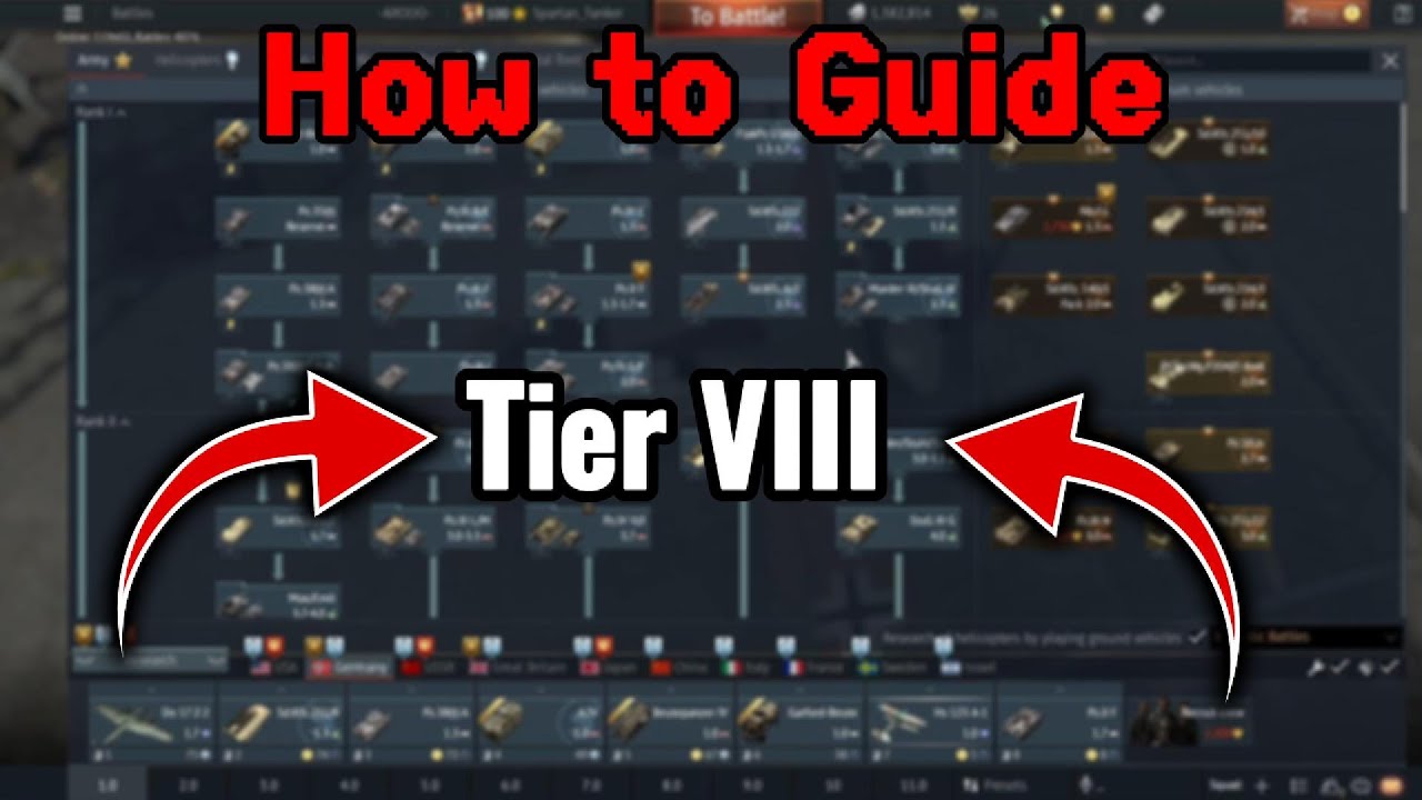 Best Top Tier German Tanks for Beginners!  War Thunder Starter Guide Rank VIII #warthunderguide