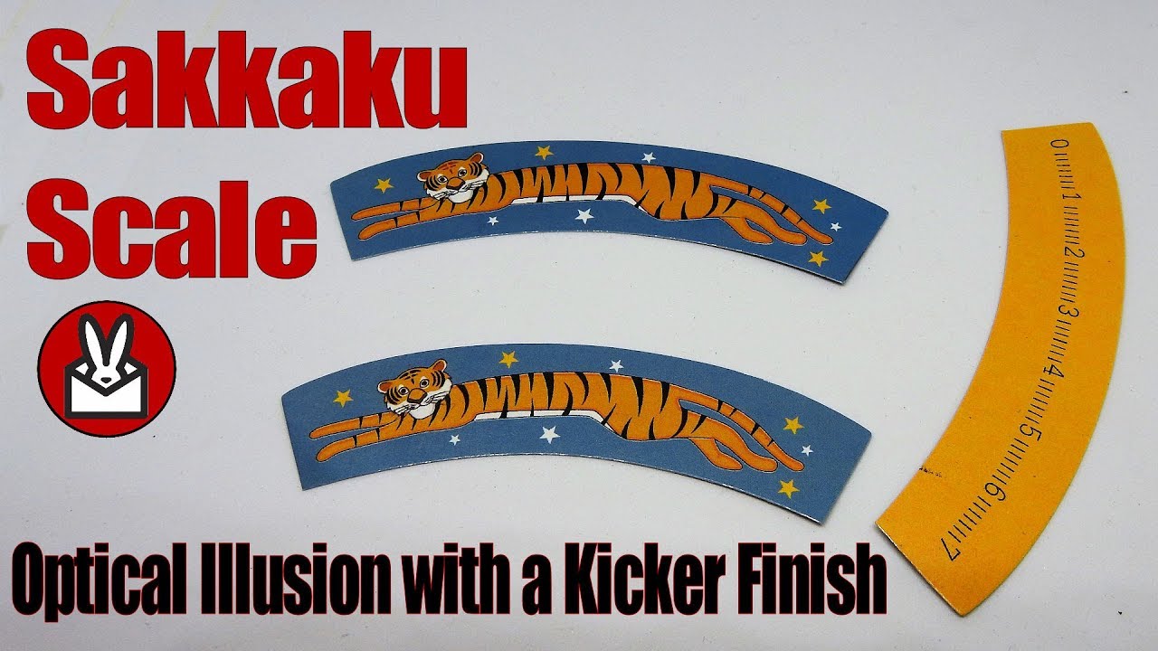 Optical Illusion Tiger Magic Trick (Sakkaku Scale)