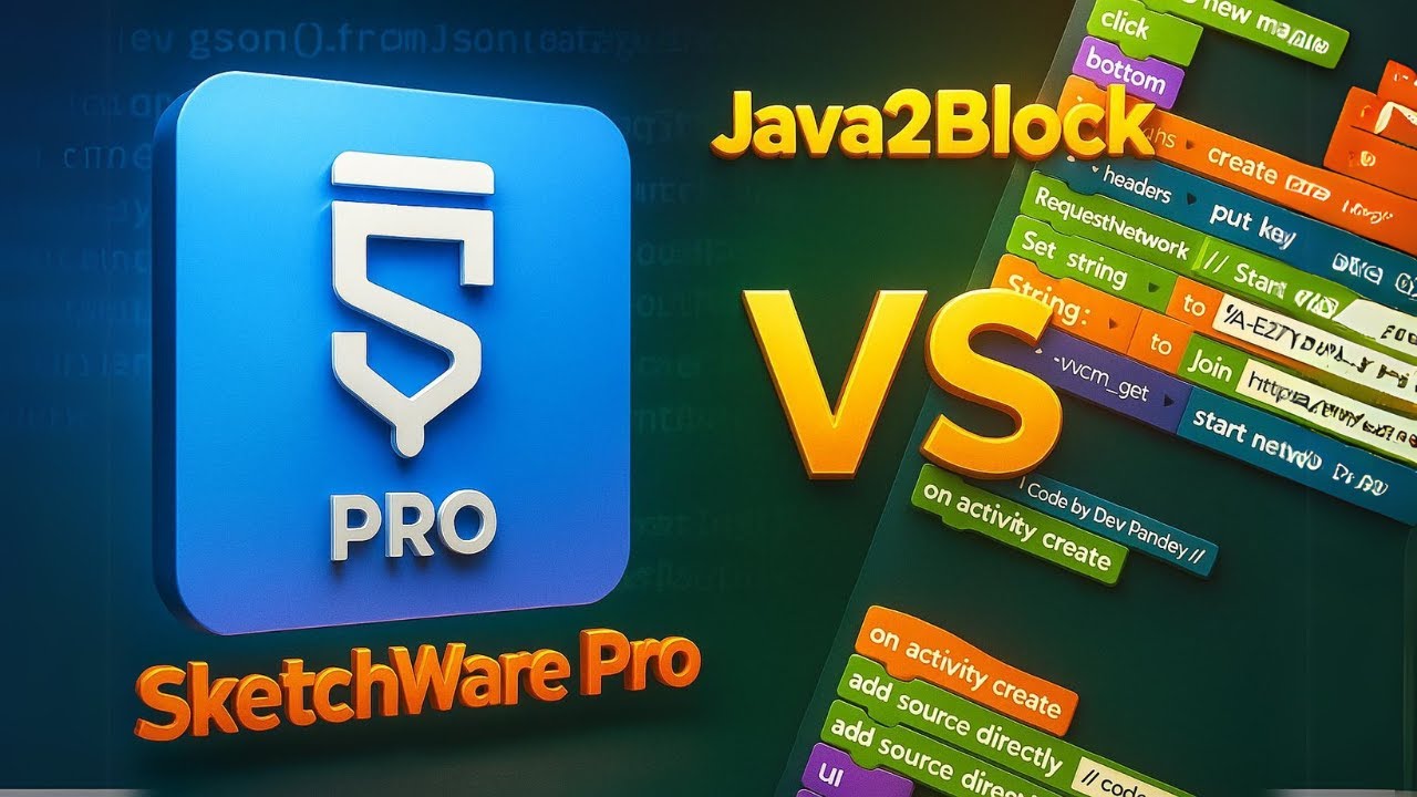 New Java2Block Update in Sketchware Pro 🔥 | No Code App Builder