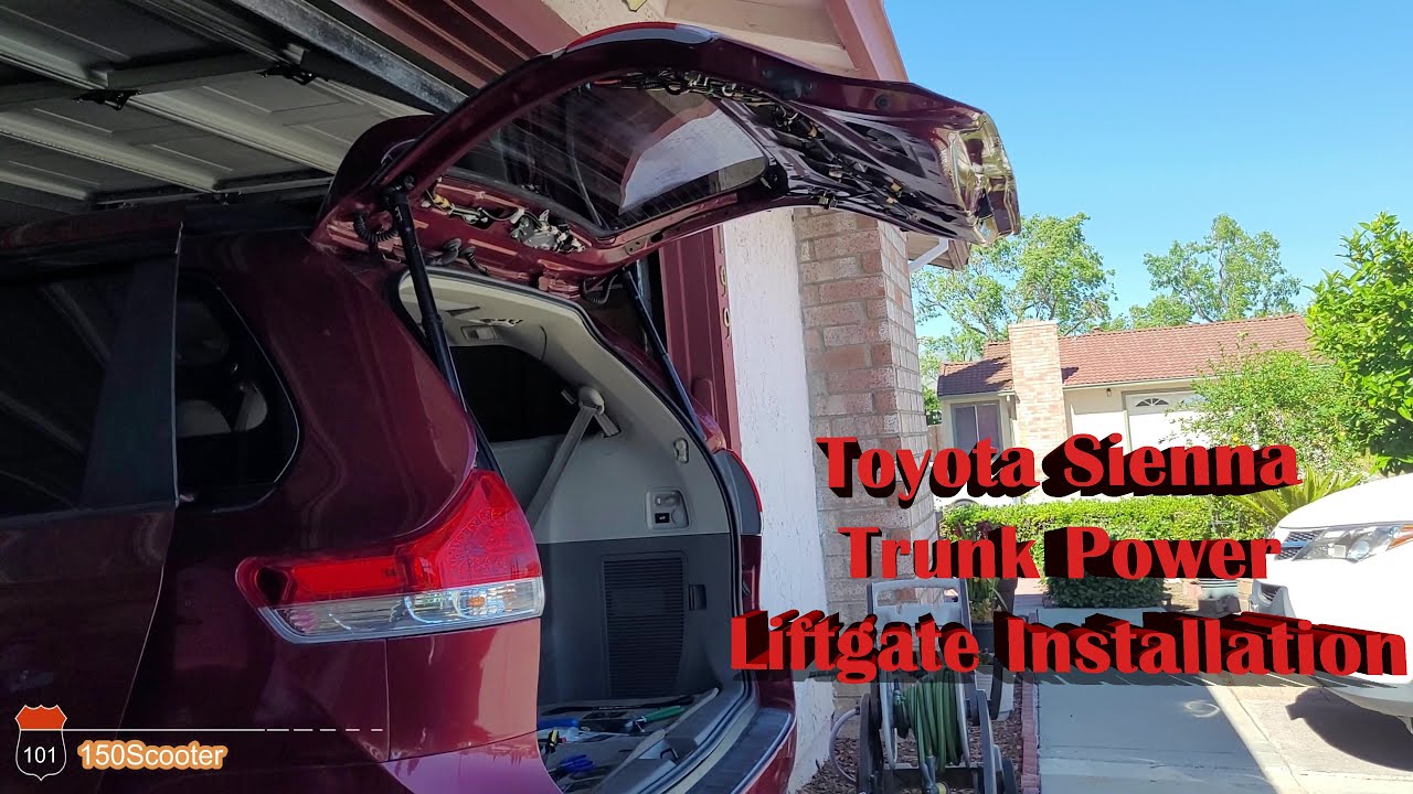 Toyota Sienna 3rd Generation AliExpress Trunk Power Liftgate Kit Installation