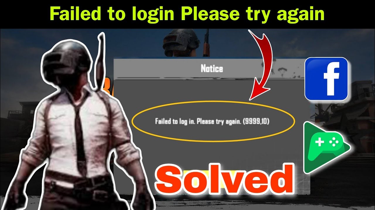 Bgmi failed to login please try again (9999.10) Solved