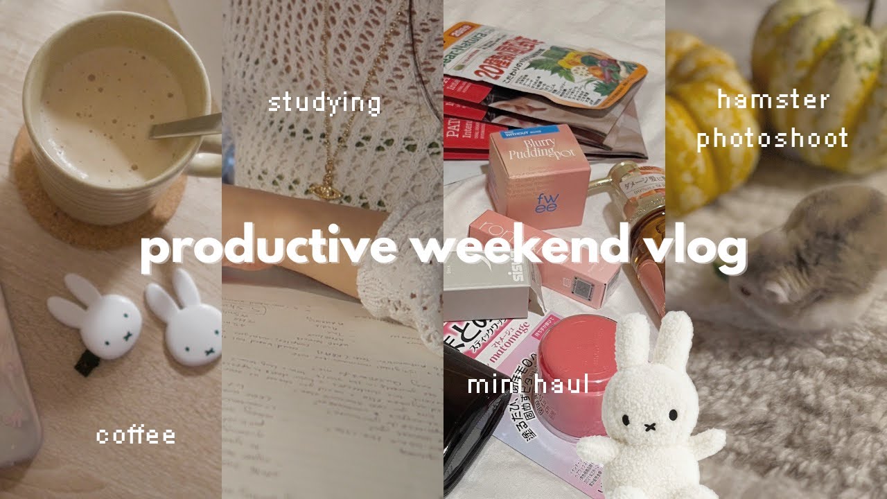 introvert diaries 🫧 productive realistic weekend @ home, morning routine, studying, YesStyle haul