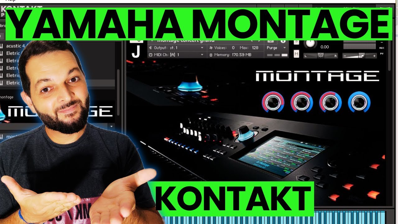 YAMAHA MONTAGE PARA KONTAKT -PIANO E PADS PARA TOCAR WORSHIP