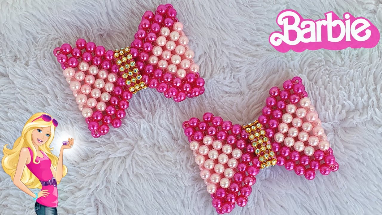 Laço quadrado de Pérola 🎀  lacinho da Barbie