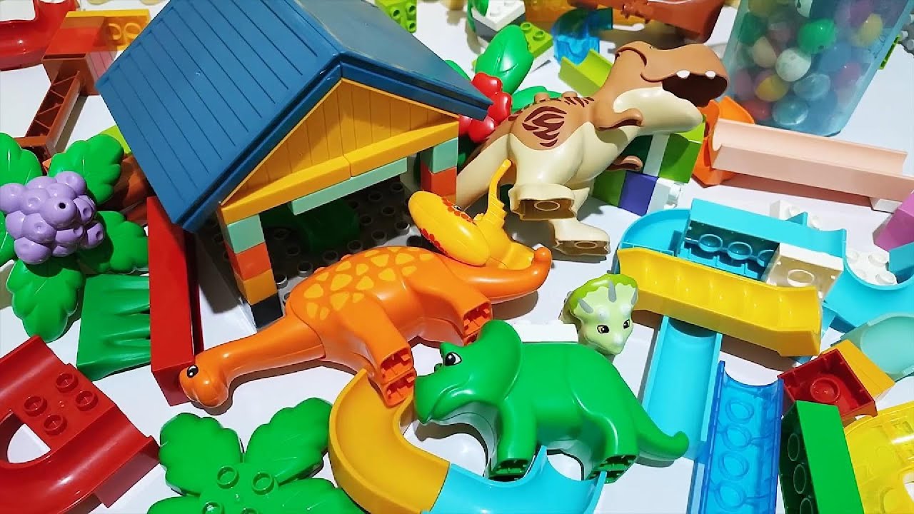 Satisfying Building Blocks ASMR Marble Run 