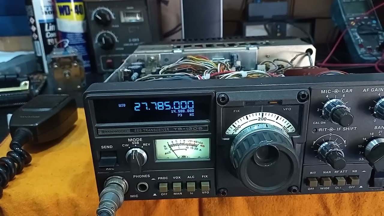 REPARO DO DEFEITO DE MICROFÔNIA DO RÁDIO TS-130S E INSTALAÇÃO DE DDS.