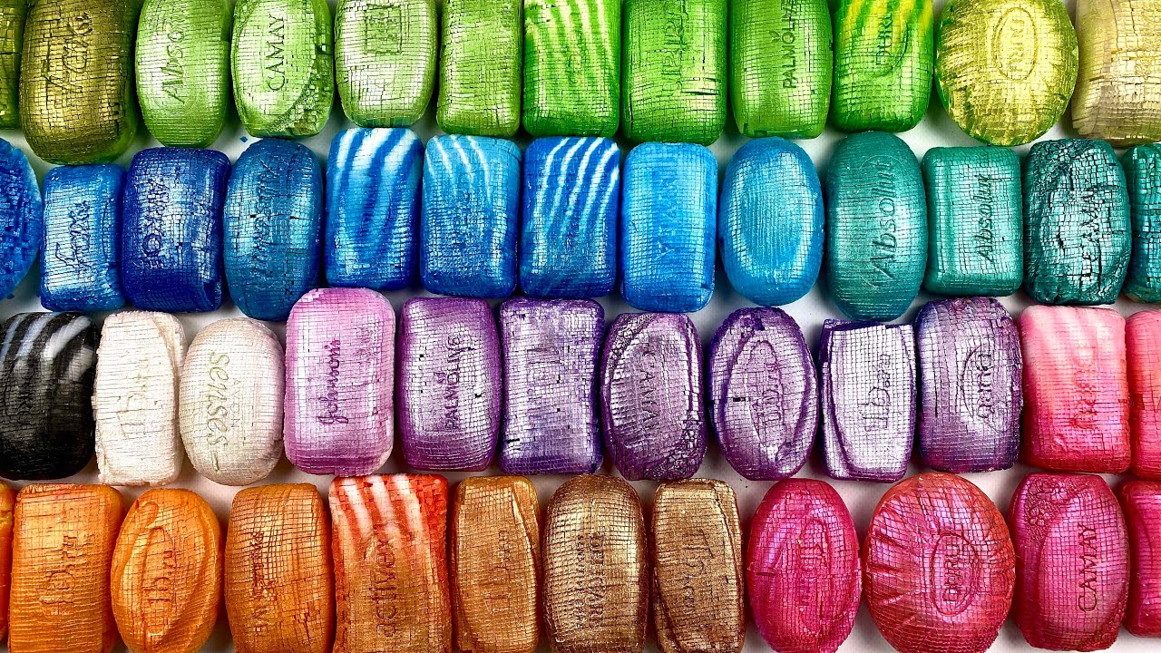 Small soap CUBES 🎲 Crushing crunchy dry soap 🎲 Soap Carving ASMR ! Relaxing Sounds (no talking) !