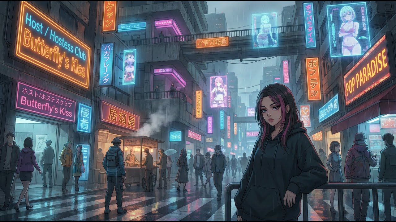 Neon Lofi Beats | Tokyo Night Drive | Chill Hip Hop Mix | Aesthetic Background