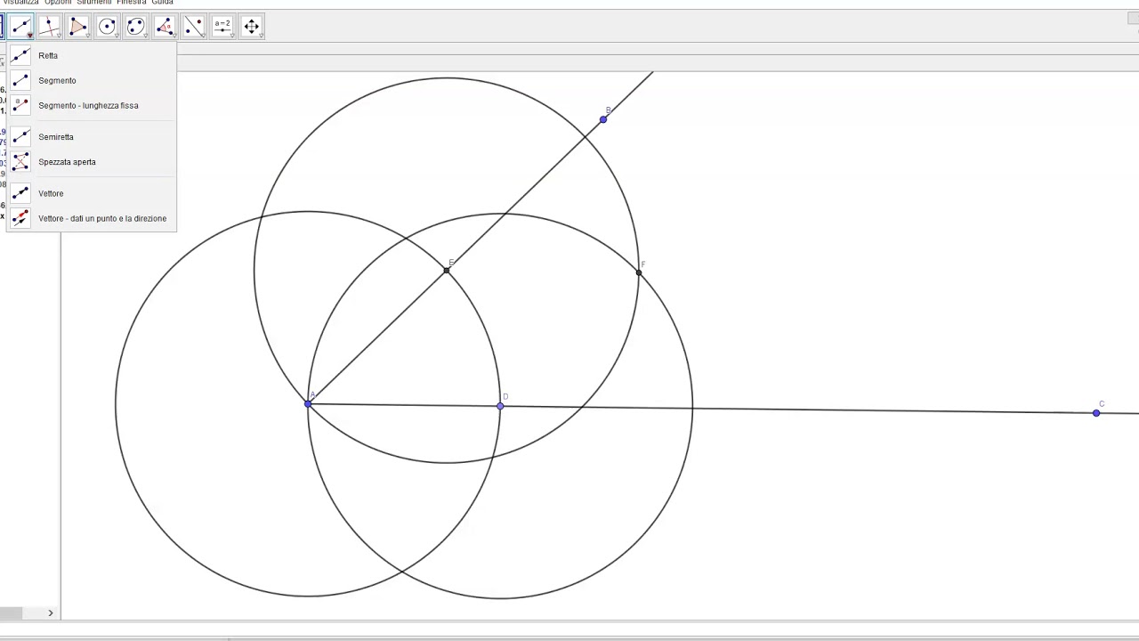 Geogebra - bisettrice