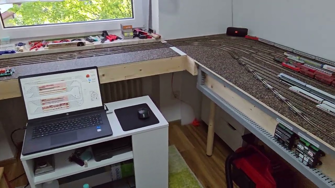 MOBA Neubau #1# - Gleisplan mit Anlagenkonzept, Schattenbahnhof fertig und Zugfahrten