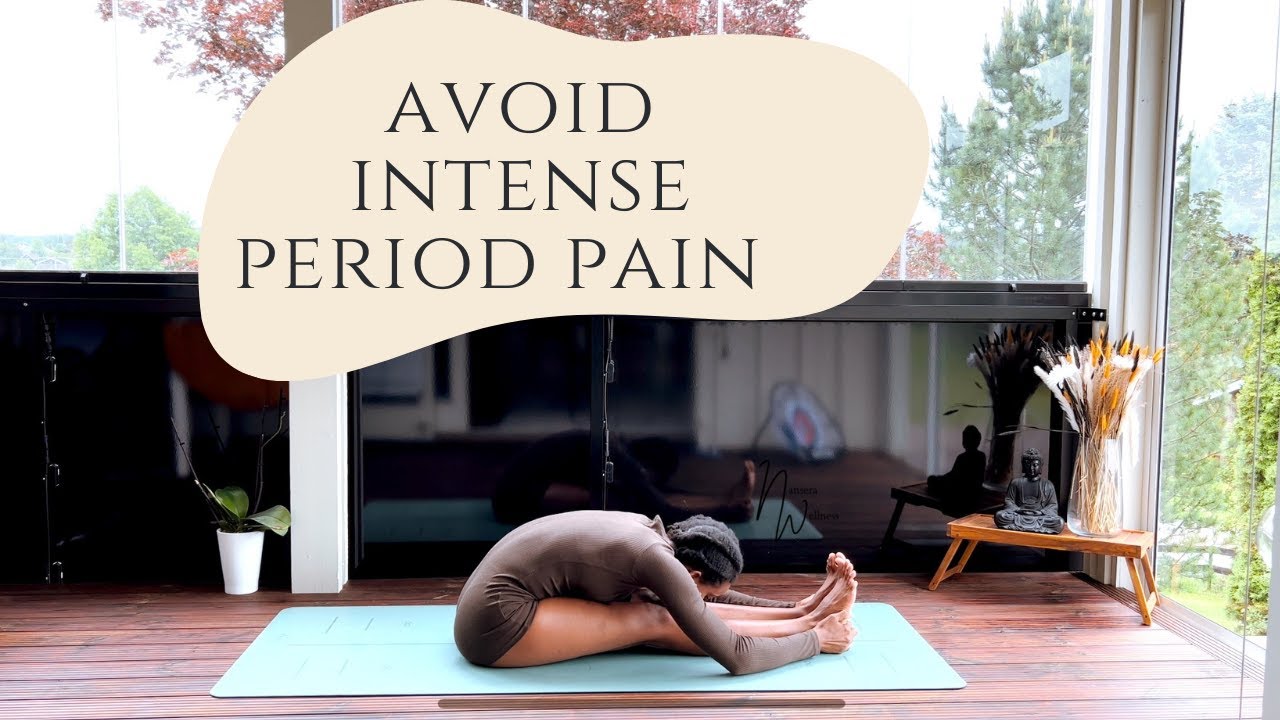 Yoga flow for your pre menstrual period to alleviate cramps 2022 | Pre moon cycle yoga for beginners
