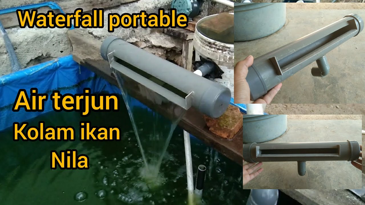 Waterfall portable// buat air terjun untuk kolam nila