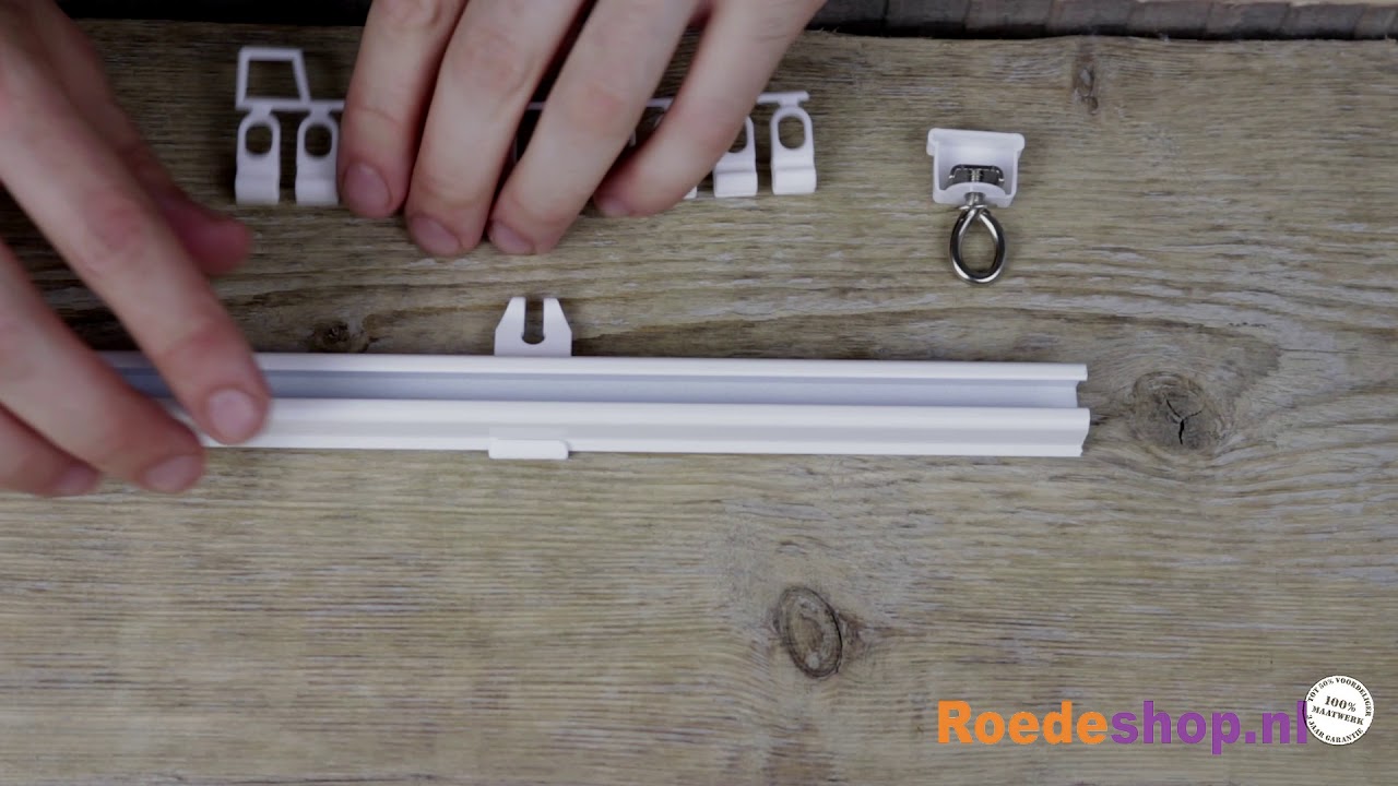 U-rail gordijnrails onderdelen bevestigen ''Zo doe je dat! | Roedeshop.nl