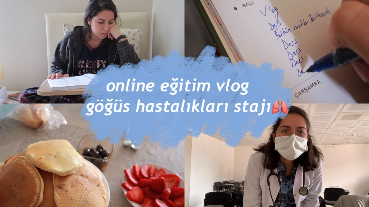 GÖĞÜS HASTALIKLARI STAJI | online eğitim vlog | bol çalışmalı ve esnemeli video