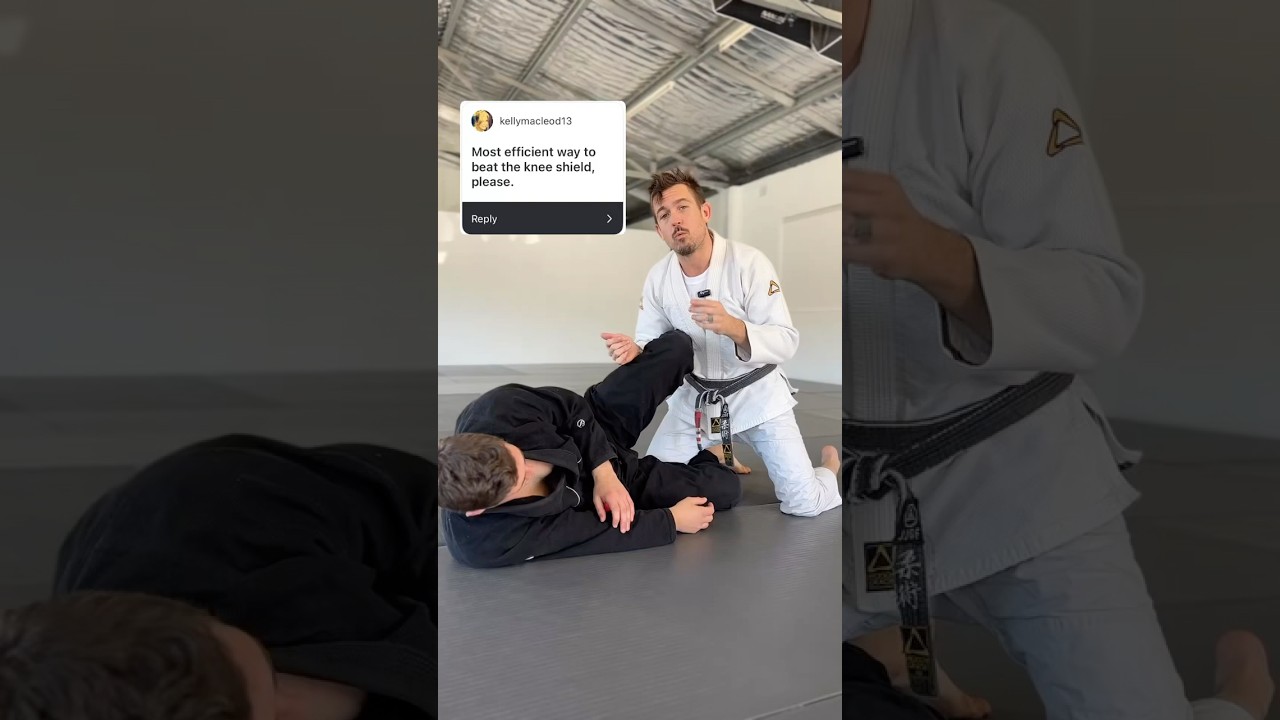 The most efficient way to beat the knee shield by Chris Burns #jiujitsu