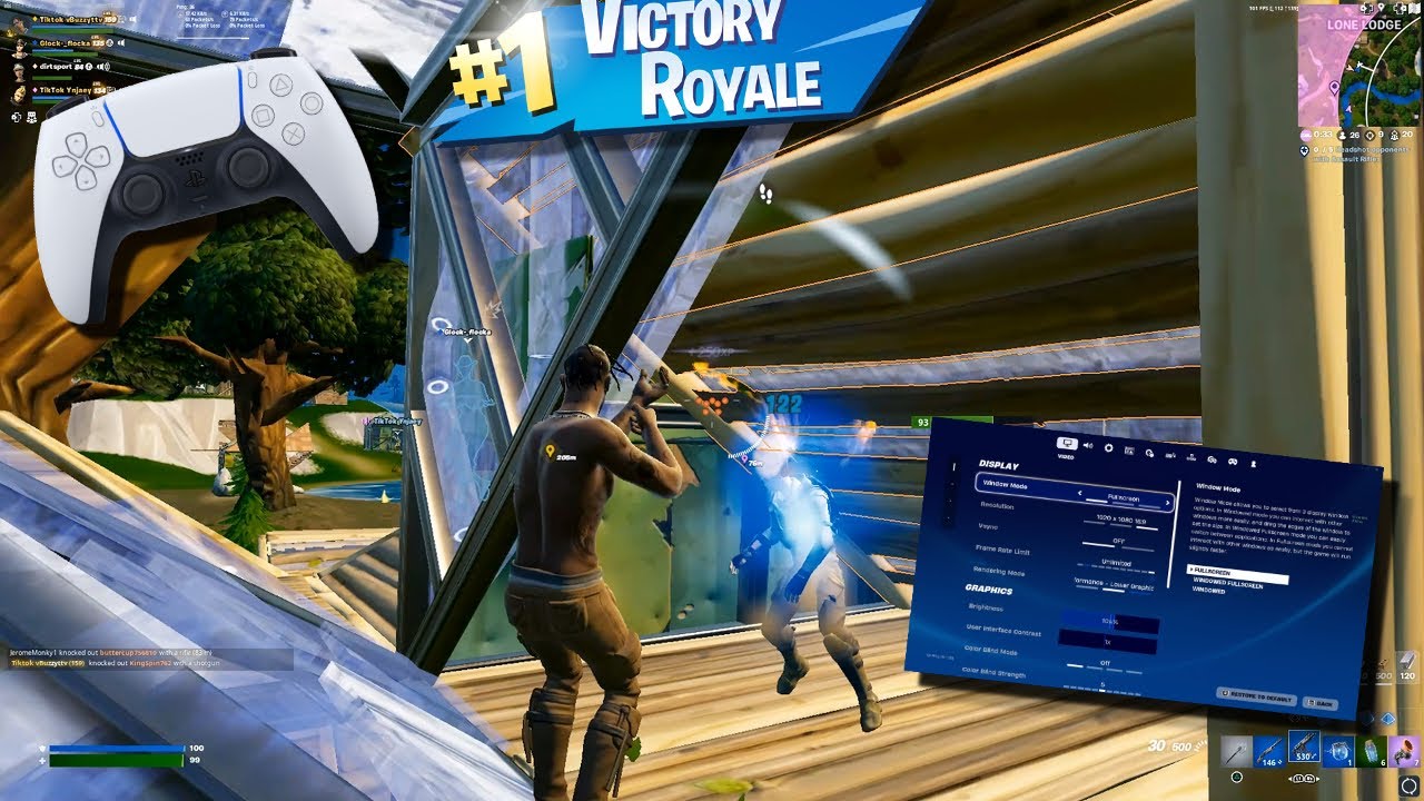 Fortnite OG Reload Gameplay (4K 240FPS) + Best *AIMBOT* Controller Settings 🎯