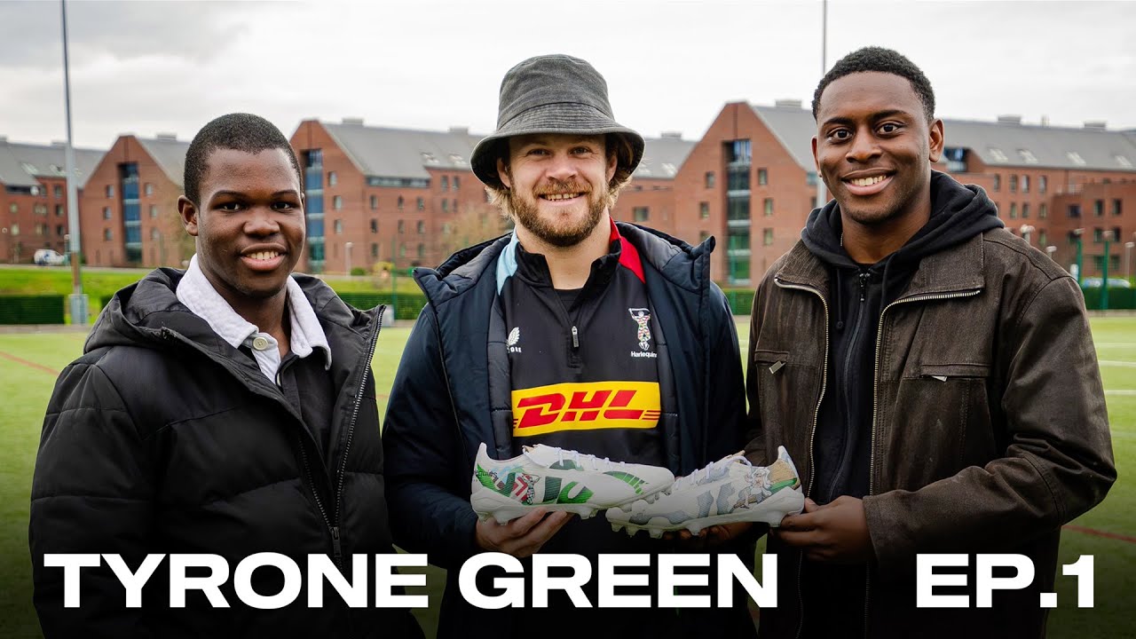 Twocustomisers customised rugby boots for TYRONE GREEN with HARLEQUINS FOUNDATION | Ep.1