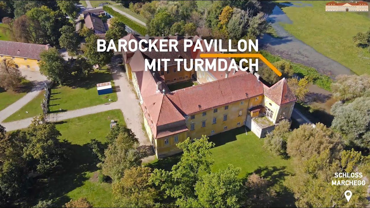 Schloss Marchegg aus der Vogelperspektive 🏰