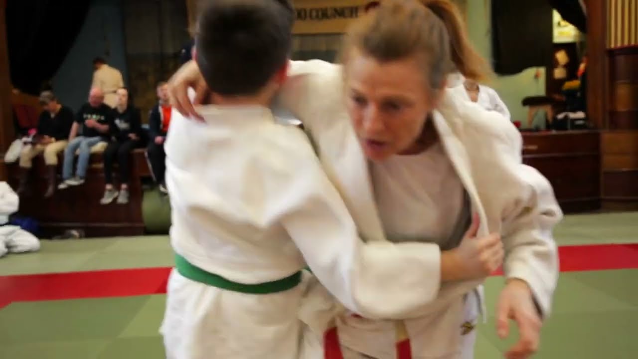 O Soto Gari with Former World Champion Jane Bridge