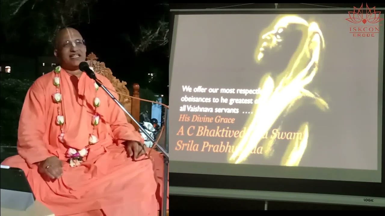 வைஷ்ணவ சதாசாரம் || Vaishnava Sadacara @Hare krishna center Erode by HH Bhakthi Vinoda Swami Maharaj