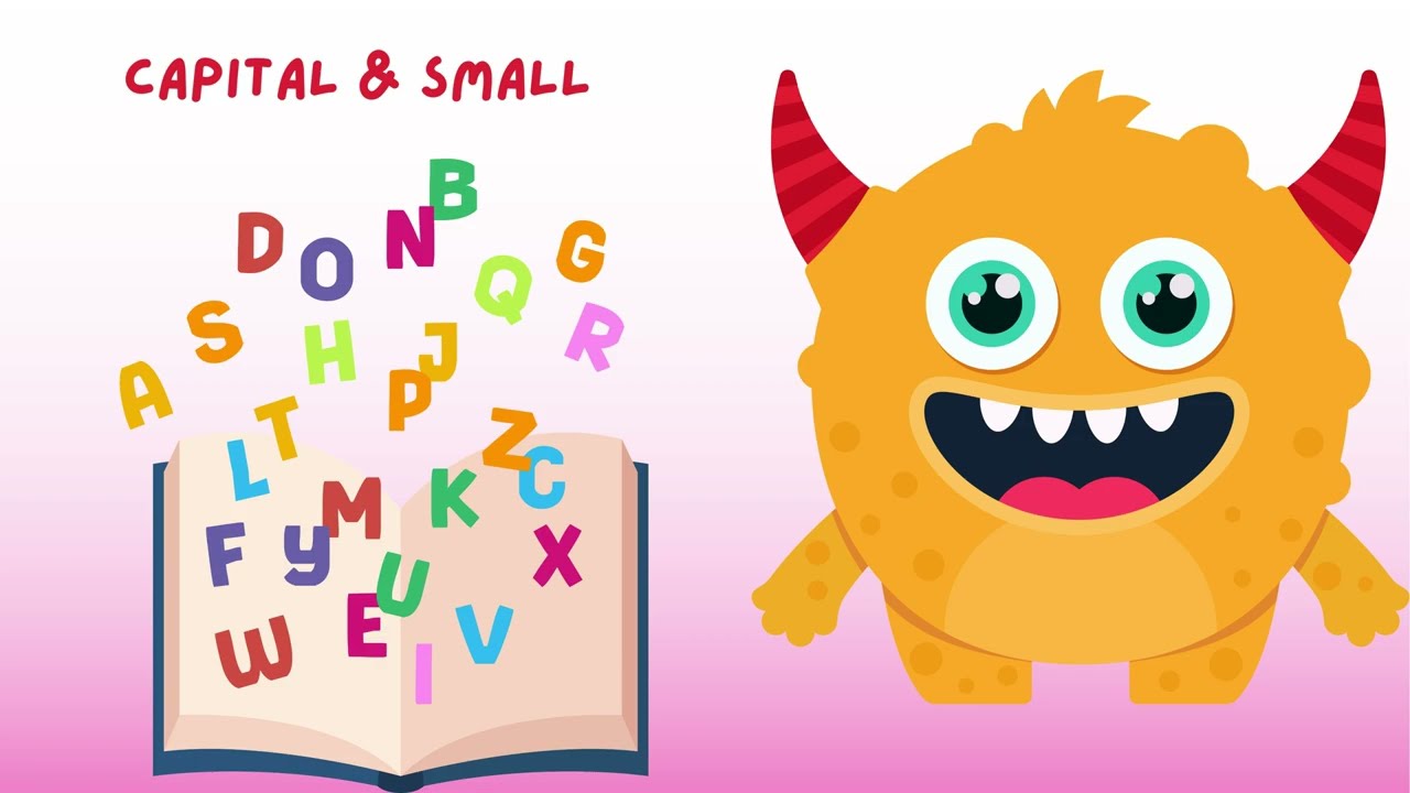 A to Z in monster world | a to z small letter | Alphabets | Capital and small letters | Learning