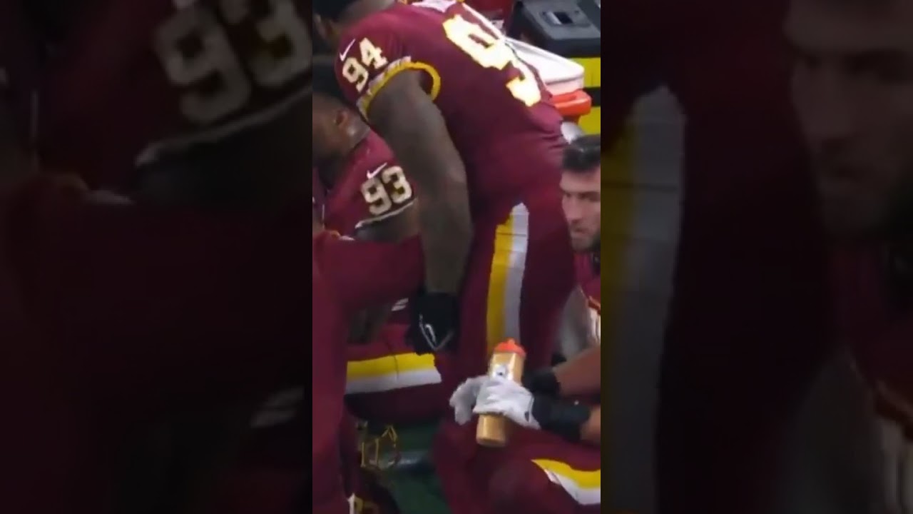 Jon Allen and Daron Payne get into a fight on the sideline