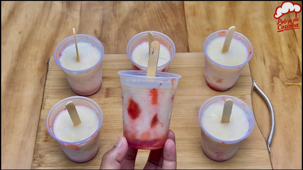 esse picolé fica muito melhor que de sorveteria, e o melhor de tudo sem precisar de forminha