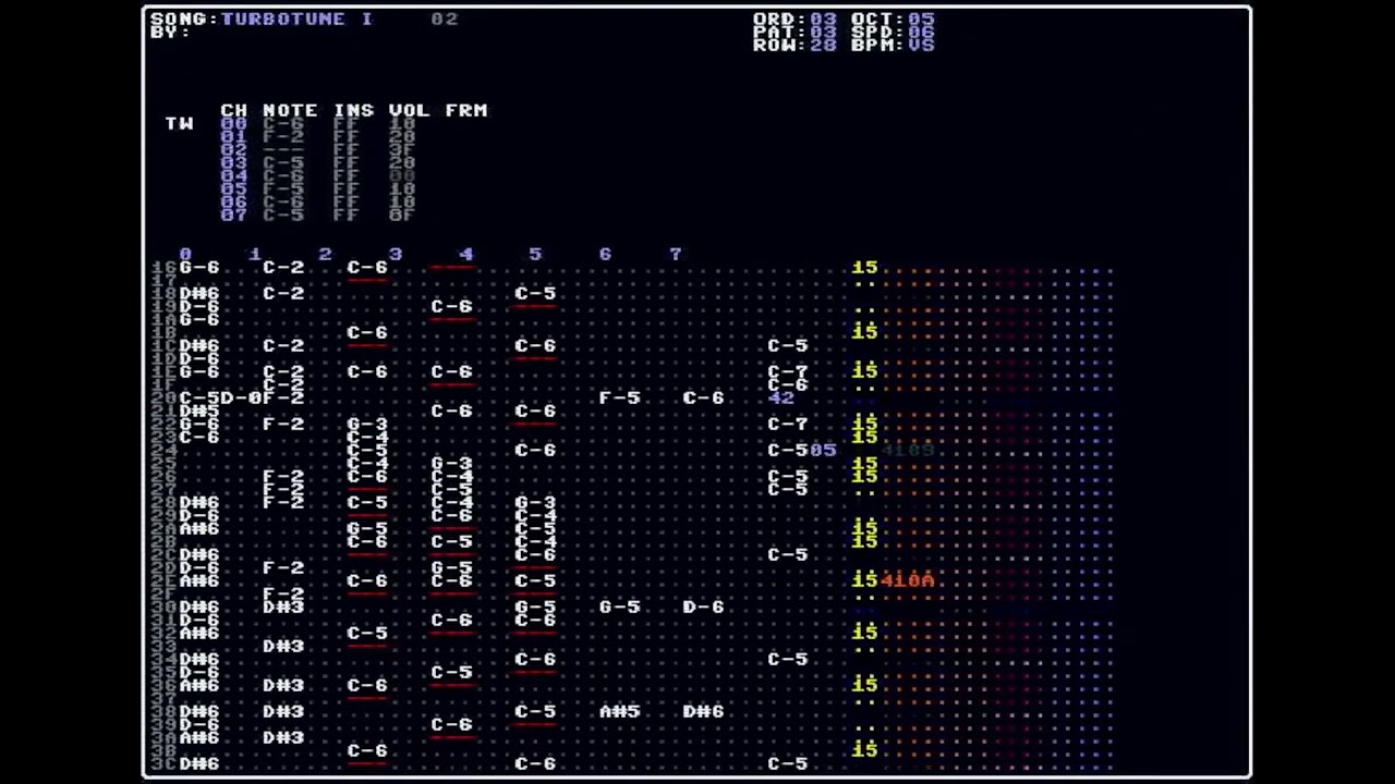 TurboTracker: TurboTune I Demosong / Example