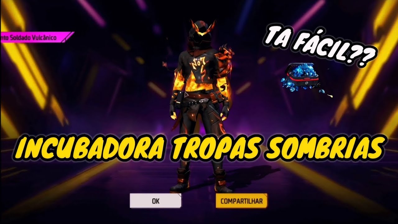 ZERANDO O TOKEN ROYALE TROPAS SOMBRIAS 🥵🔥 SKIN SOLDADO VULC&Acirc;NICO TA F&Aacute;CIL?? NO FREE FIRE