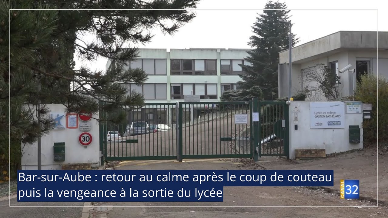 Bar-sur-Aube: retour au calme après le coup de couteau puis la vengeance à la sortie du lycée