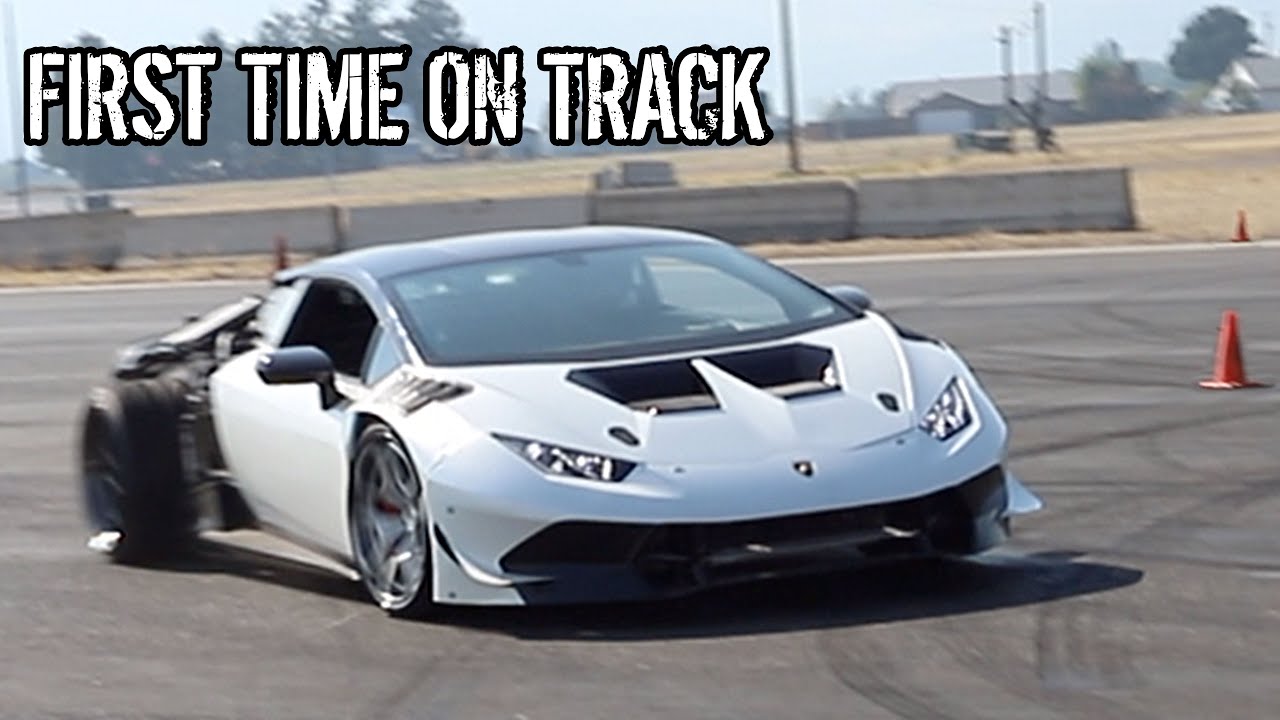 LS Swapped Lamborghini Huracan Hits The Track For The First Time!!