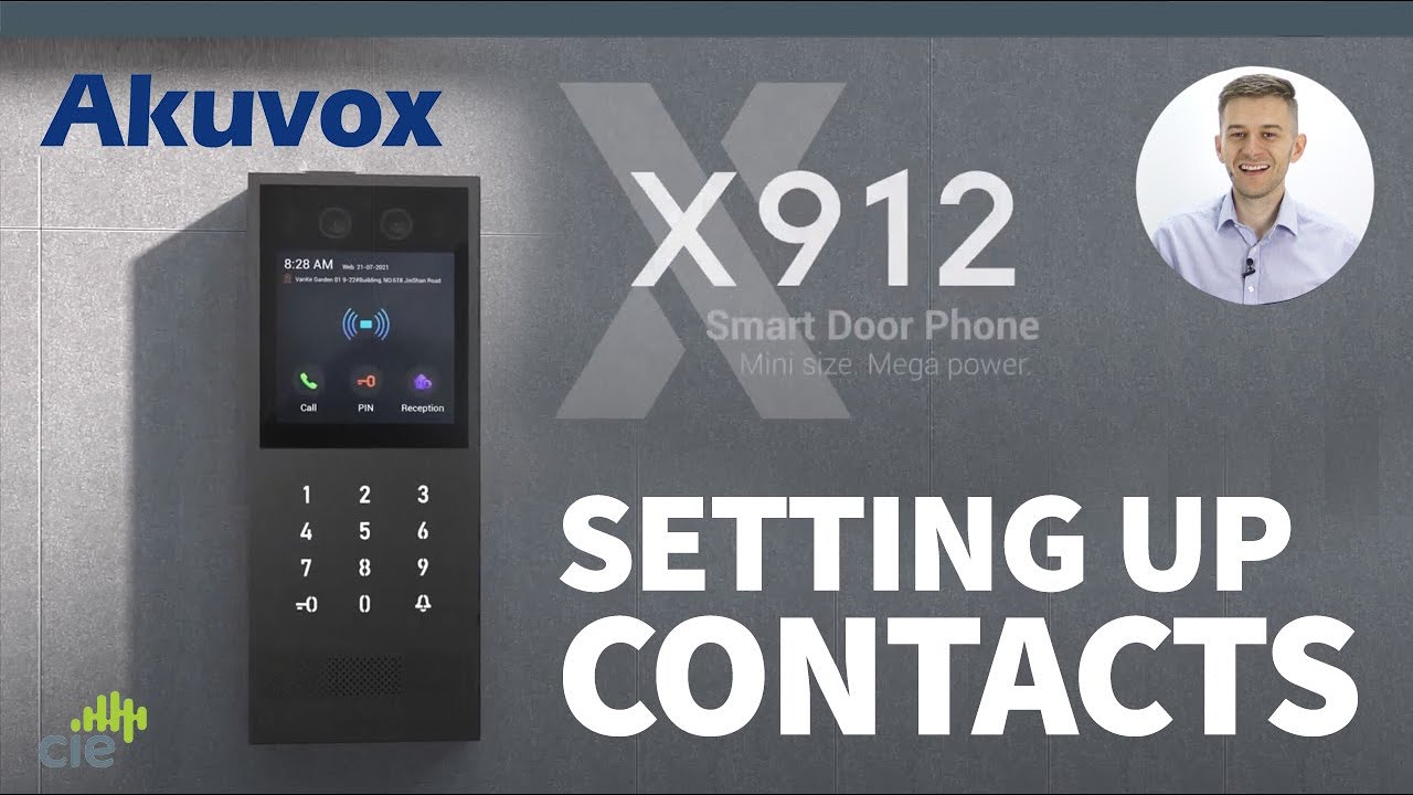 Akuvox X912 - How to set up Contacts