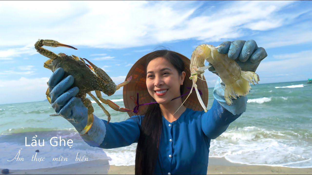 Nấu Lẩu Ghẹ, Tôm Tít cháy tỏi ở đảo Hòn Sơn- Khói Lam Chiều # 101|Sentinel crab hotpot,Mantis shrimp