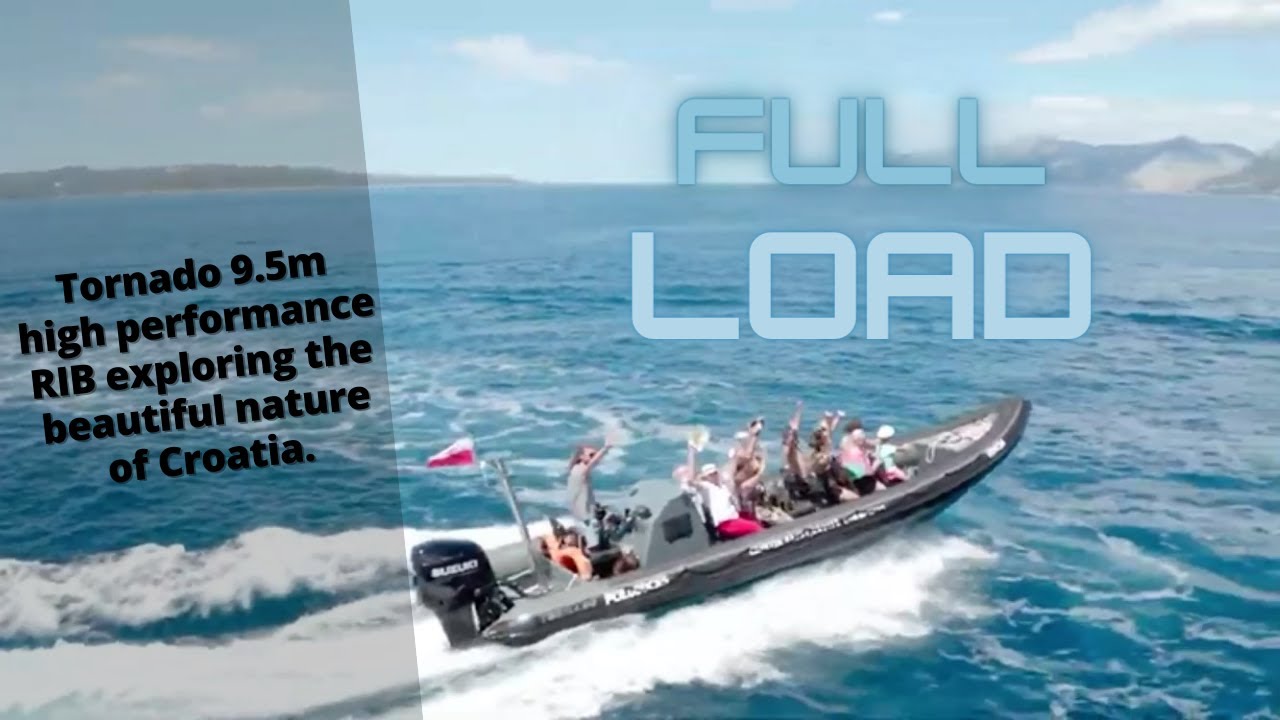 Tornado 9.5m High Performance RIB sailing with full capacity