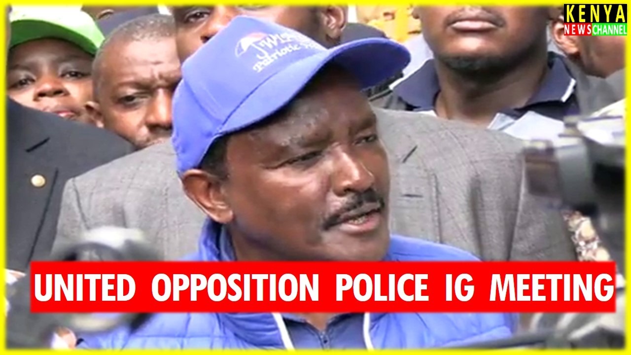'WE WILL BE BACK ON FRIDAY' Kalonzo warns Police IG with Gachagua and United Opposition Leaders