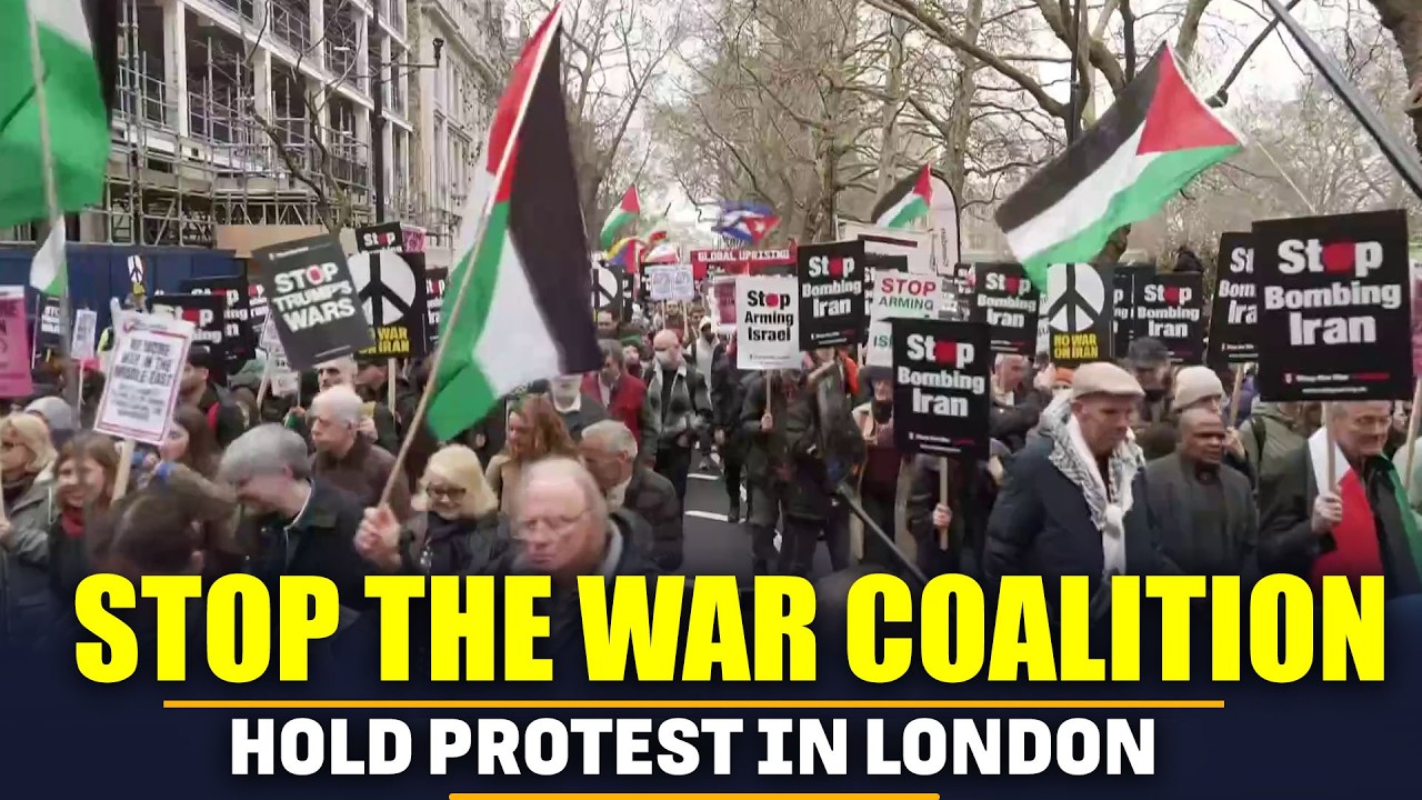 LIVE: Massive protest against U.S. & Israel in London after US, Israel strikes on Iran’s Tehran
