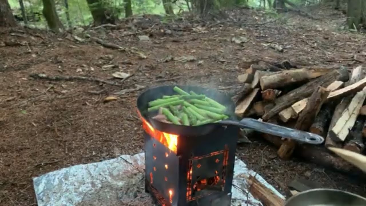 【ハンモック泊】真夏の快適ソロキャンプ。【ブッシュクラフト】【BUSHMEN Travel Gear】【野営】【ファイヤーボックス】