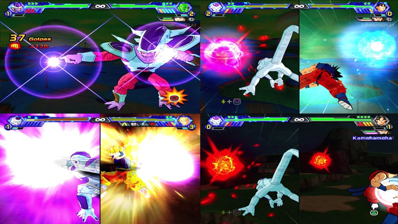 💥Choque de Poderes entre TODAS LAS TRANSFORMACIONES DE FREEZER Dragon Ball Z Budokai Tenkaichi 4