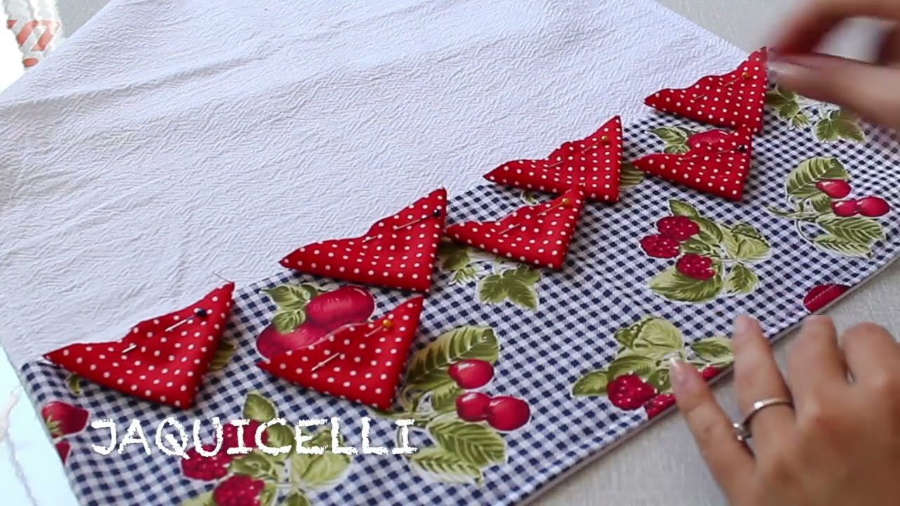 2  MODELOS DE PANO DE PRATO -  PANO DE COZINHA #19 #retalhos #diy