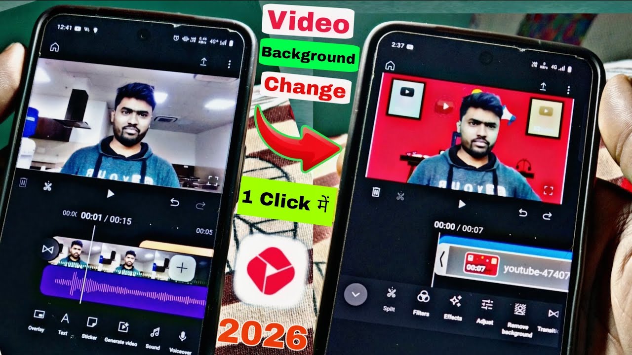 video background change 2026 | How to remove background in youtube create app | background change