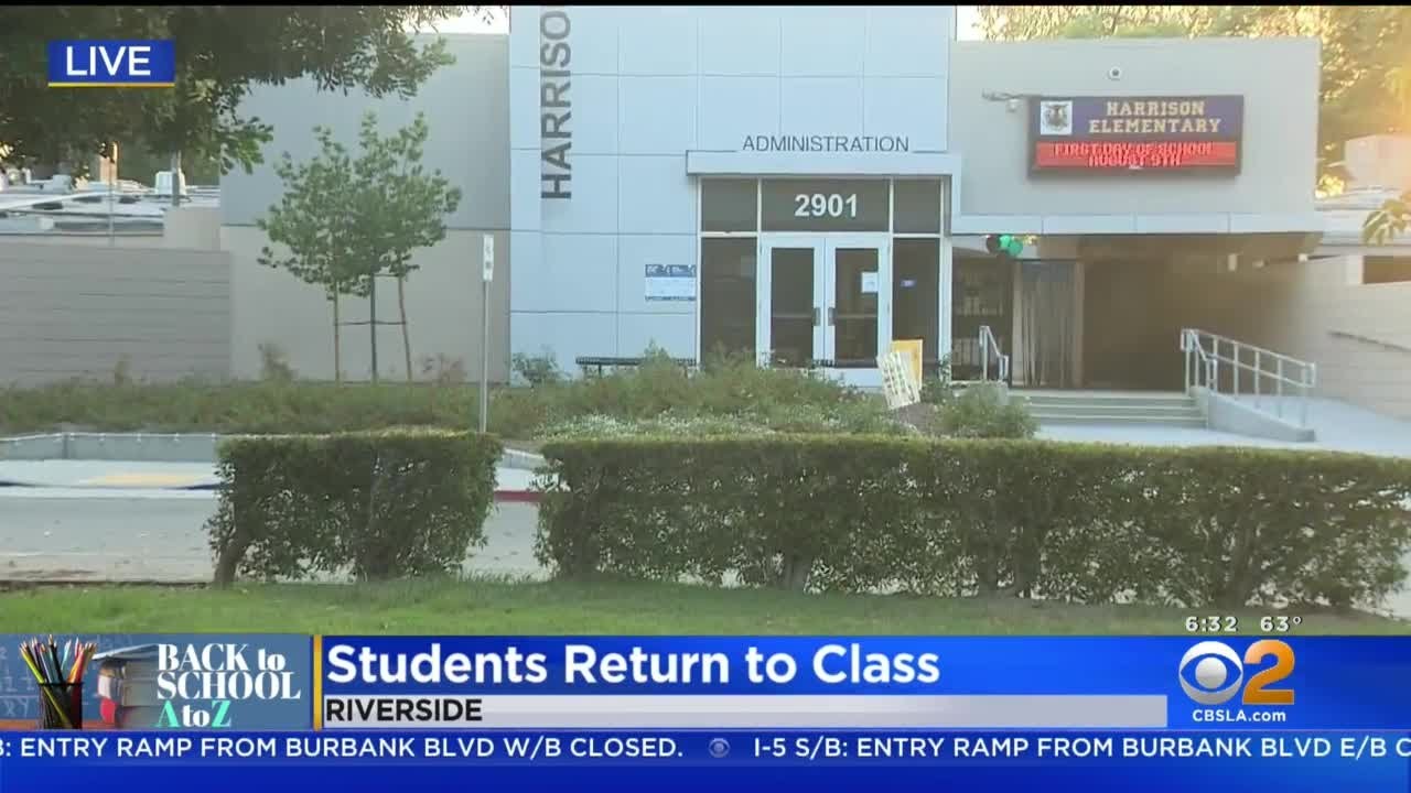 Students In Riverside Unified School District Return To Class