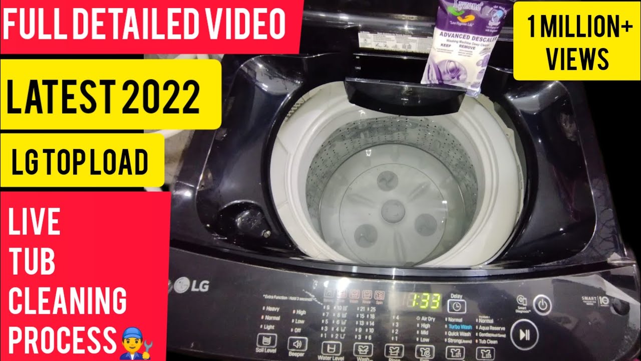 Tub Clean Function Live Demo of LG Fully Automatic Top load Washing Machine in hindi LG Engineer👨‍🔧