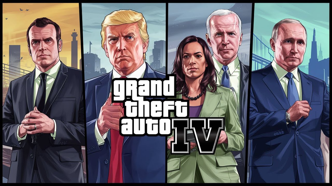 Remastered GTA IV Loading Screen | Trump, Biden, Harris & More in GTA Style