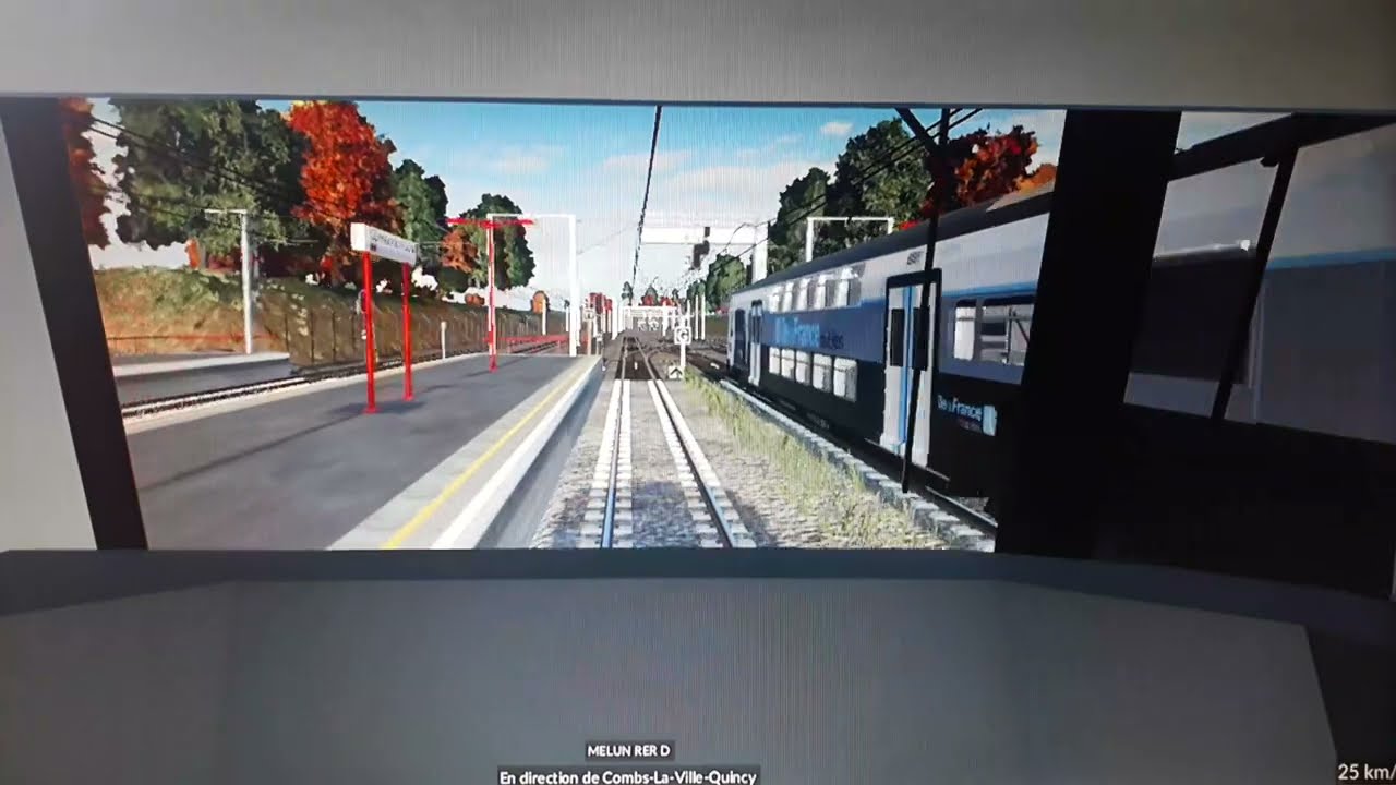 RER D Gare de Lyon surface à Melun Z20500.(Jeux de Gestion Transport Fever 2)