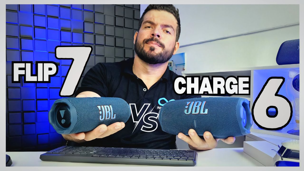 Charge 6 vs Flip 7: Qual  Lançamento da JBL Vale Mais a Pena em 2025?