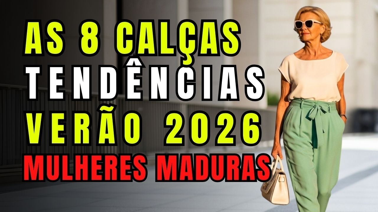 TENDÊNCIA: CALÇAS VERÃO 2026 – moda para mulheres maduras