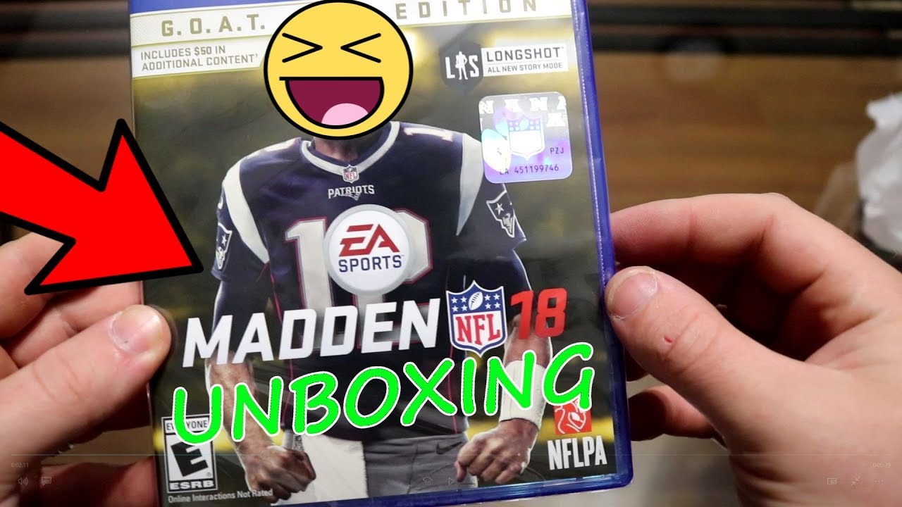 MADDEN 18 G.O.A.T EDITION!!! UNBOXING!