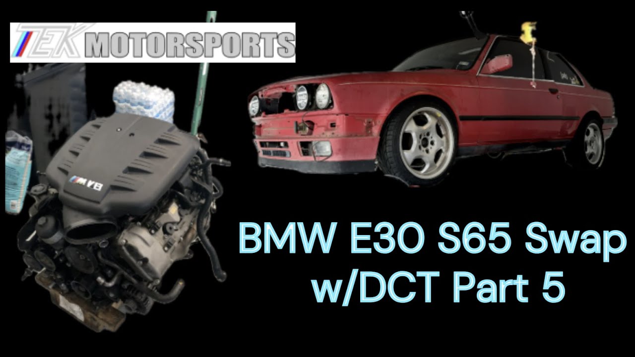 BMW E30, замена двигателя на S65 V8 с DCT, часть 5.