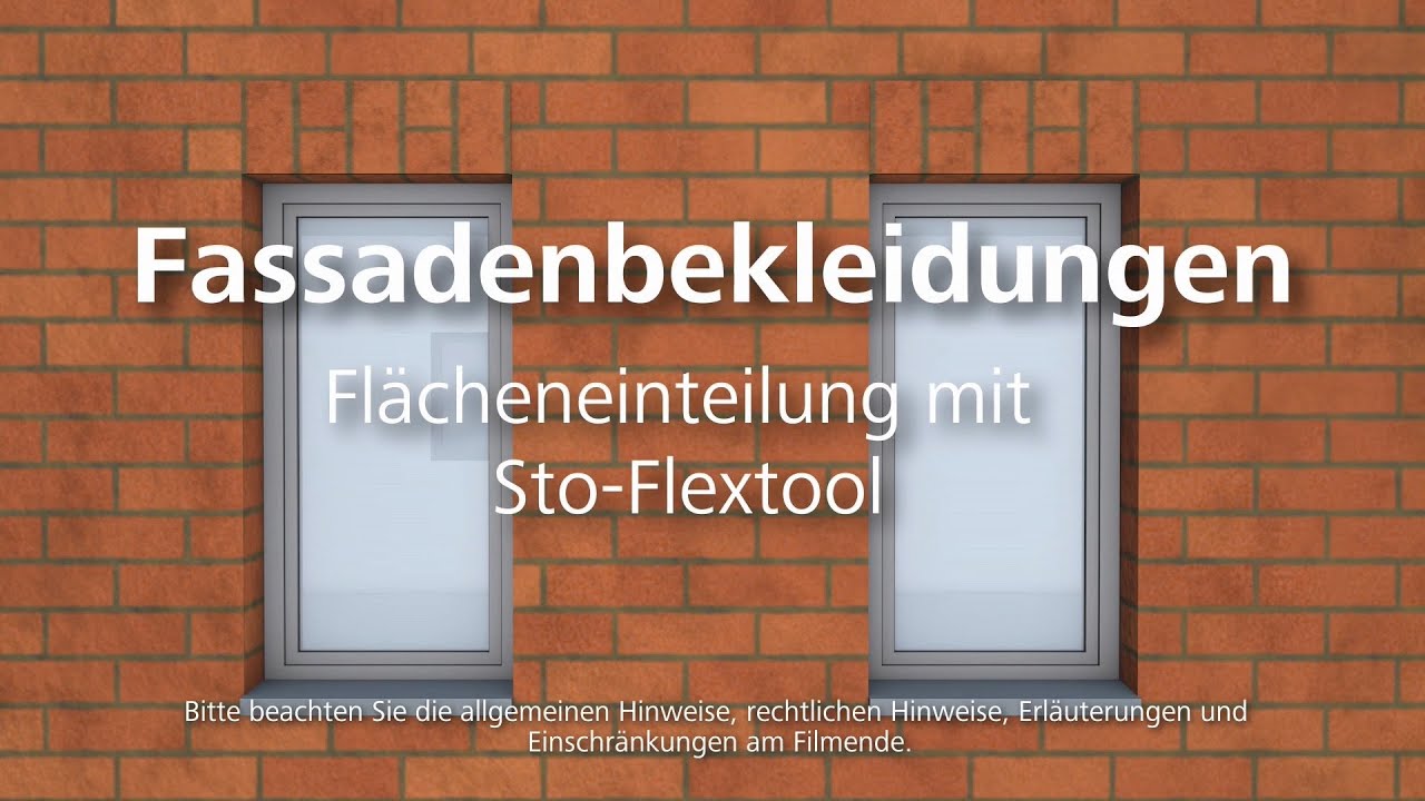 Fassadenbekleidungen &ndash; Fl&auml;cheneinteilung mit dem Sto-Flextool